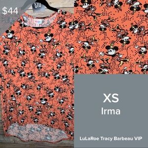 NWT LuLaRoe Disney XS Irma top